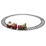 Home TRN02 kisvasút készlet, beltéri kivitel, sárga LED fénnyel, 1 mozdony + 2 vagon, kör alakú vasúti pálya - Image 4