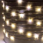 Home SML100WW micro LED fényfüzér, 5 méter, napelemes, kül- és beltéri kivitel, 100 db melegfehér micro LED - Image 2