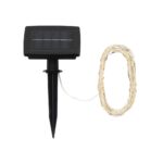 Home SML100WW micro LED fényfüzér, 5 méter, napelemes, kül- és beltéri kivitel, 100 db melegfehér micro LED - Image 3