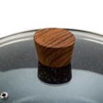 Nava 10-144-121 Nature tapadásmentes lábas, kőbevonattal, hőálló fogantyú, üvegfedő, 24 cm - Image 3