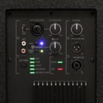 SAL PAS10W43S professzionális oszlopsugárzó hangrendszer, max. 800 W, 25cm mélysugárzó, 4x3” szélessávú satellit hangszóró, aktív zenekari hangdoboz, Bluetooth, fém állvány - Image 4