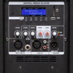 SAL PAP43BT professzionális hangdoboz, 38cm mélysugárzó, ma. 1200 W, aktív zenekari hangdoboz, Bluetooth, MP3, USB, SD, multimédia lejátszó, digitális kijelző - Image 5