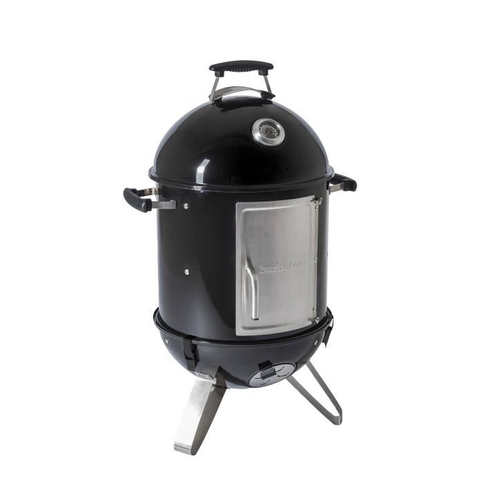 18720 Barbecook BC-SMO-5017 Oskar S zománcozott füstölő és grill, fekete, átmérő 40cm - Image 1