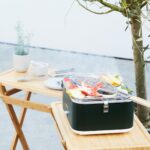 Barbecook BC-CHA-1018 Carlo asztali faszenes grill, zöld, 44x33x21cm - Image 3