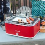 Barbecook BC-CHA-1019 Carlo asztali faszenes grill, piros, 44x33x21cm - Image 3