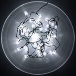 Home KII50CUBE dekorációs fényfüzér, hidegfehér, 50 LED, + 50 akril kocka dekoráció, beltéri - Image 2