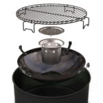 Barbecook BC-CHA-1020 Edson faszenes grillhordó, fekete, 47,5 átmérő - Image 2