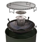 Barbecook BC-CHA-1022 Edson faszenes grillhordó, zöld, 47,5cm átmérő - Image 2