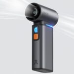 JisuLife FA55 Gray kézi ventilátor, 9000mAh akkumulátor, LED kijelző, negatív  ion légtisztítás, szürke - Image 3