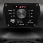 SAL PAR20BTC party hangdoboz, 2-utas hangrendszer, bass-reflex mélysugárzó, Bluetooth, FM rádió, digitális kijelző, LED fényeffekt - Image 3