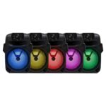 SAL PAR20BTC party hangdoboz, 2-utas hangrendszer, bass-reflex mélysugárzó, Bluetooth, FM rádió, digitális kijelző, LED fényeffekt - Image 4