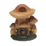 Home MX648 napelemes kerti lámpa, gombaház, 1 db melegfehér LED, 450 g, műgyanta, 300 mAh akkumulátor - Image 2