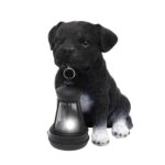 Home MX672 napelemes kerti lámpa, kutyák lámpással, 1db melegfehér LED, akkumulátor, műgyanta, 6 db-os display - Image 2