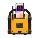 SAL BTWORKPRO munka- és szabadidő hangszóró, multimédia lejátszó, Bluetooth, LED lámpa, power bank, IP55, ütésálló - Image 3