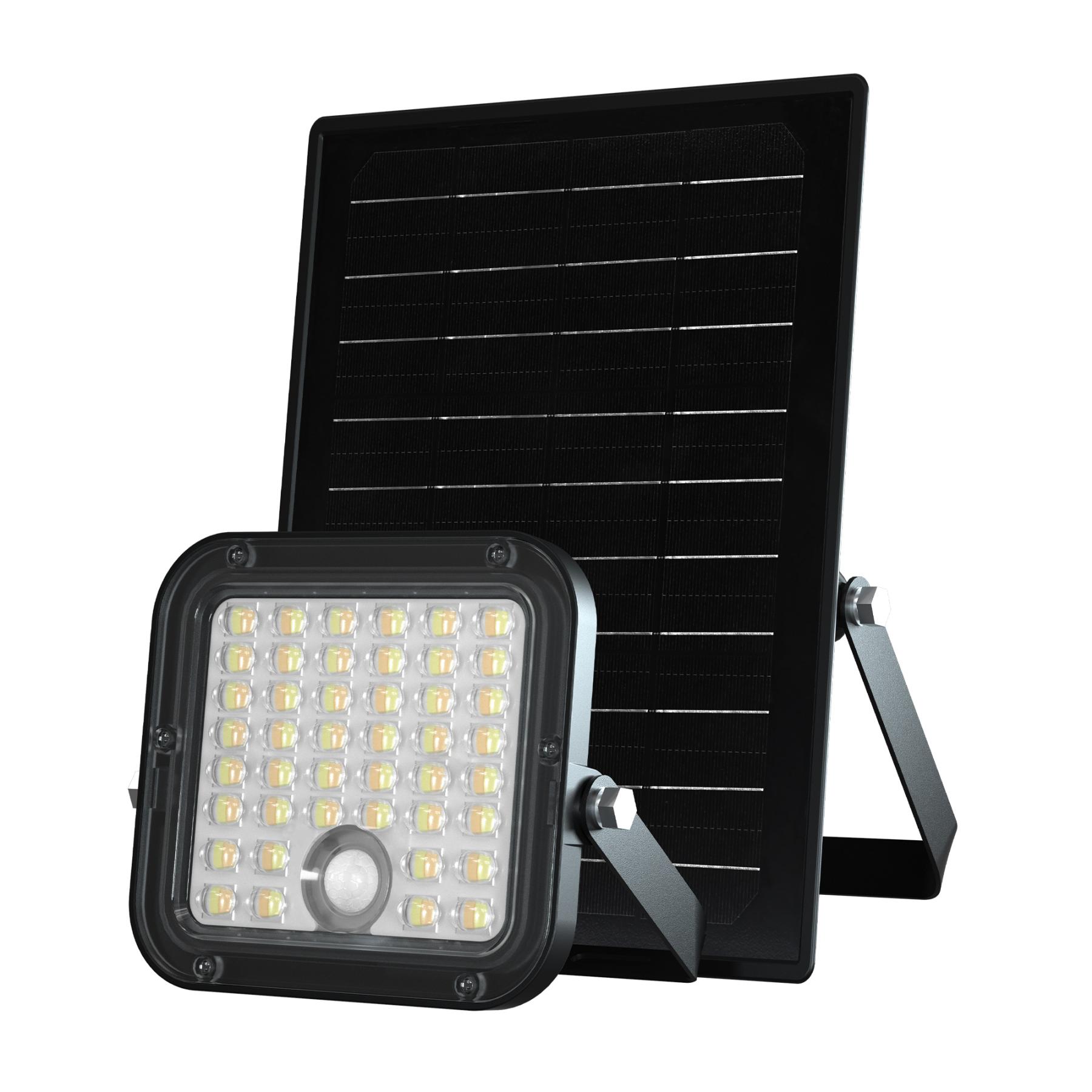 19027 Home FLP1500SOLAR szolár paneles LED reflektor, PIR mozgásérzékelő, 1500 lumen, 88 db SMD LED, 2 üzemmód, IP65 - Image 1