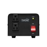 HOME VTF200VA feszültségátalakító, max.200VA, 230V/110V transzformátor, dupla 110V kimeneti aljzat két készülékhez, hordozható - Image 2