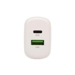 HOME SA20PPS USB hálózati gyorstöltő, 20 Watt, 2in1: USB-A + USB-C aljzat, QC + PD + PPS gyorstöltés, GaN technológia - Image 2