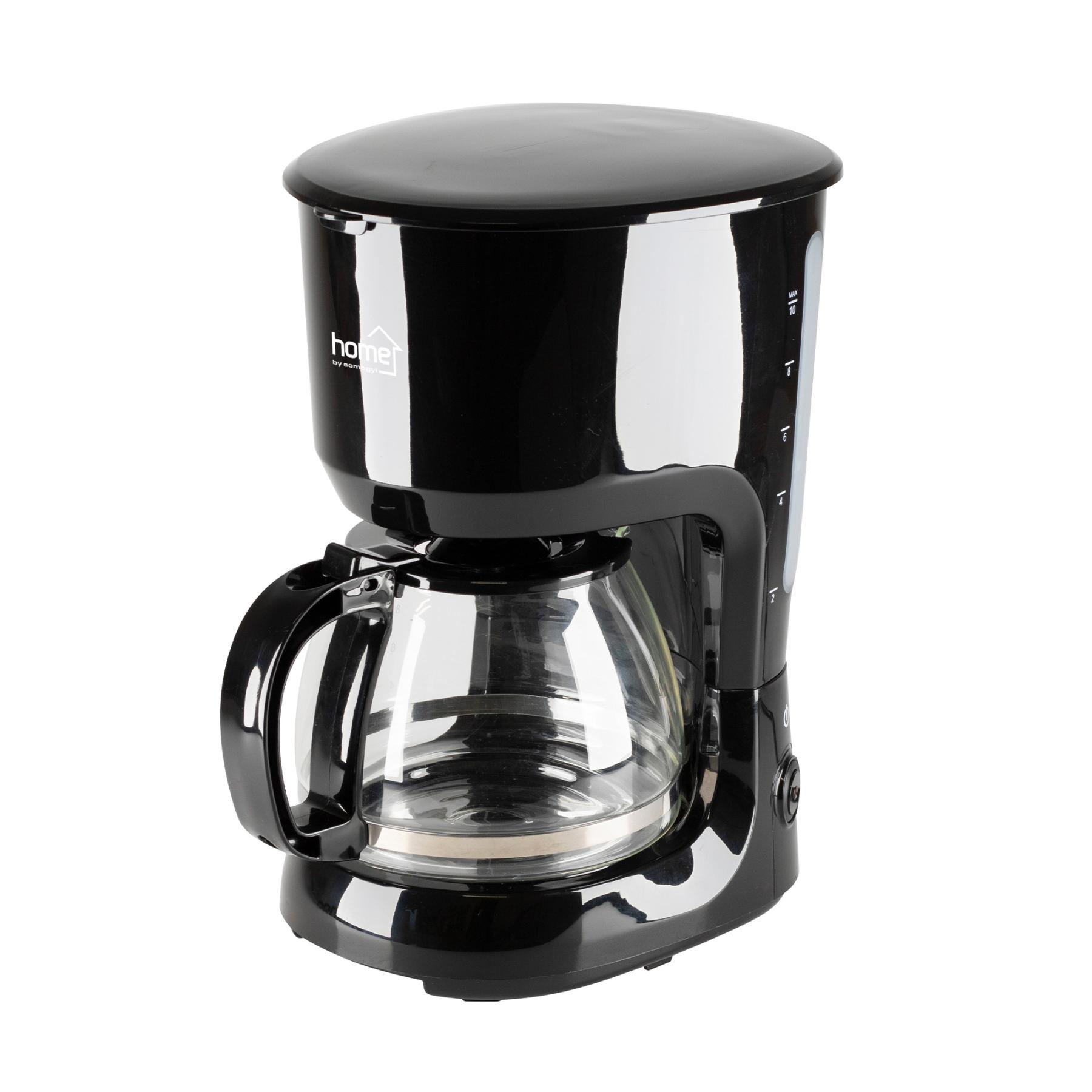 19127 HOME HGKV10 kávéfőző, 10 csésze kapacitás, üvegkancsó, papírszűrővel is használható, automatikus kikapcsolás - Image 1