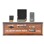 SAL RRT3 retro táskarádió, stereo multimédia lejátszó, BT, USB/microSD, AUX, 3-sávos rádió, hálózati/elemes - Image 4