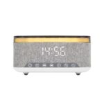 HOME LTCR06 multimédia lejátszó és ébresztőóra, 2x5 Watt, Qi telefontöltés, Bluetooth TWS, FM rádió, LED kijelző, beépített akkumulátor - Image 2