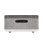 HOME LTCR06 multimédia lejátszó és ébresztőóra, 2x5 Watt, Qi telefontöltés, Bluetooth TWS, FM rádió, LED kijelző, beépített akkumulátor - Image 3