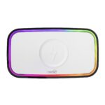 HOME LTCR06 multimédia lejátszó és ébresztőóra, 2x5 Watt, Qi telefontöltés, Bluetooth TWS, FM rádió, LED kijelző, beépített akkumulátor - Image 4