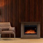 Home FKKF06 + FKKI 03 KIT FKK CALGARY beépíthető elektromos látványkandalló kerettel, admiral dió - Image 3