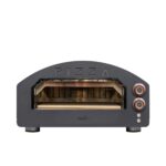 HOME HGPZ02 elektromos pizzakemence, 2000W, max. 380 °C, IPX4 védelem, 33x33 cm sütési felület, 1,5 cm-es Cordierite pizzakő, rozsdamentes ajtó - Image 3