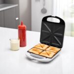 HOME HGSZ48 szendvicssütő, 1200 W, egyszerre 4 szendvics sütése, tapadásmentes felület, jelzőfények - Image 3