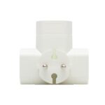 HOME TPF3E T elosztó, 3-as EURO aljzat, 250V~, max. 1850 W, 3x2,5A, fehér - Image 2