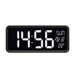 Home LTCJUMBO óra és hőmérő, asztali és fali óra, USB adapter hosszú, 2.5m vezetékkel, a környezethez alkalmazkodó fényerő - Image 2