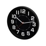 Home AWC250BK fali óra, üveg előlap, kontrasztos, jól leolvasható számlap, 1xAA elem tápellátás, átmérő 250mm - Image 3