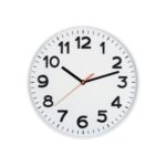 Home AWC300WH fali óra, üveg előlap, kontrasztos, jól leolvasható számlap, 1xAA elem tápellátás, átmérő 300mm - Image 2