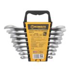 WORKSITE WT2714 mindkét végén nyitott villáskulcs készlet, 8db, Cr-V acél, praktikus tároló