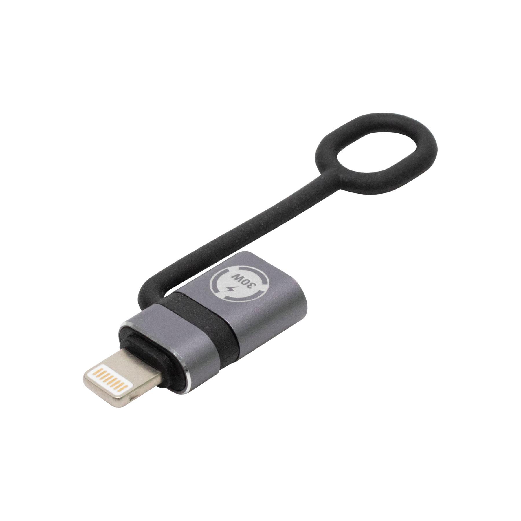 19254 Home USBCA4 USB-C átalakító, 30W, LIGHTNING dugó, USB-C aljzat, gyorstöltés, adattovábbítás - Image 1
