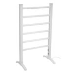 Home FTW22 Fűtött, elektromos ruhaszárító, 90 W, alumínium, szabadon álló kivitel, 50 °C állandó hőmérséklet, vízálló kapcsoló, IPX2 - Image 2
