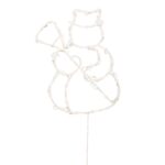 HOME KID507WW LED-es hóember ablakdísz, 35db melegfehér LED, időzítő, adapteres tápellátás, kül- és beléri kivitel - Image 2