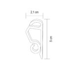 Home CLP50 műanyag rögzítő ereszre, 50db, műanyag, fehér színű - Image 2