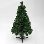 HOME KIX80LED LED-es műfenyő, 80 cm, optikai szálas, folyamatos színváltás, műanyag talp, hálózati tápellátás, beltéri kivitel