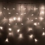 HOME KSFW200WW sorolható fényfüggöny, 4 méter, 200db melegfehér LED, fehér vezeték, kül- és beltéri kivitel - Image 2