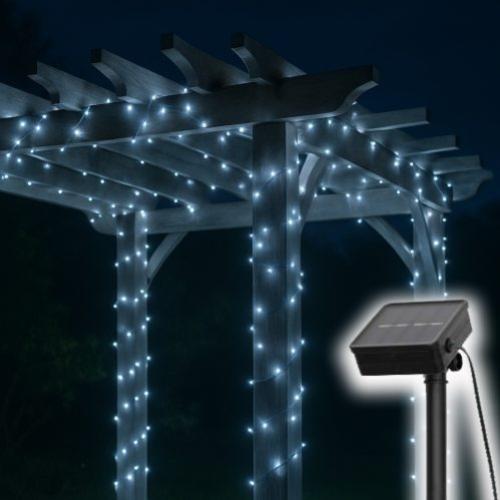 19332 Home SLC200WH szolár fényfüzér, 200db hidegfehér LED, 14m hosszúság, zöld vezeték, kültéri kivitel - Image 1