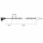 Home RLS15WH LED-es szalag mintákkal, ezüst színű szalag, 8 funkció, 150db hidegfehér LED, 15m hosszú, 5cm széles, adapteres tápellátás, beltéri kivitel - Image 4