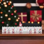 Home KLW25 LED-es adventi naptár, 7db LED világítás, fa alapanyag, elemes tápellátás, beltéri kivitel - Image 2