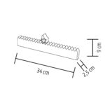 Home KLW25 LED-es adventi naptár, 7db LED világítás, fa alapanyag, elemes tápellátás, beltéri kivitel - Image 4