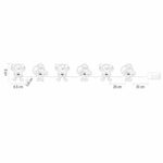 Home MLS6 LED-es mikulás fényfüzér, szilikon, 6db melegfehér LED, elemes tápellátás, beltéri kivitel - Image 3