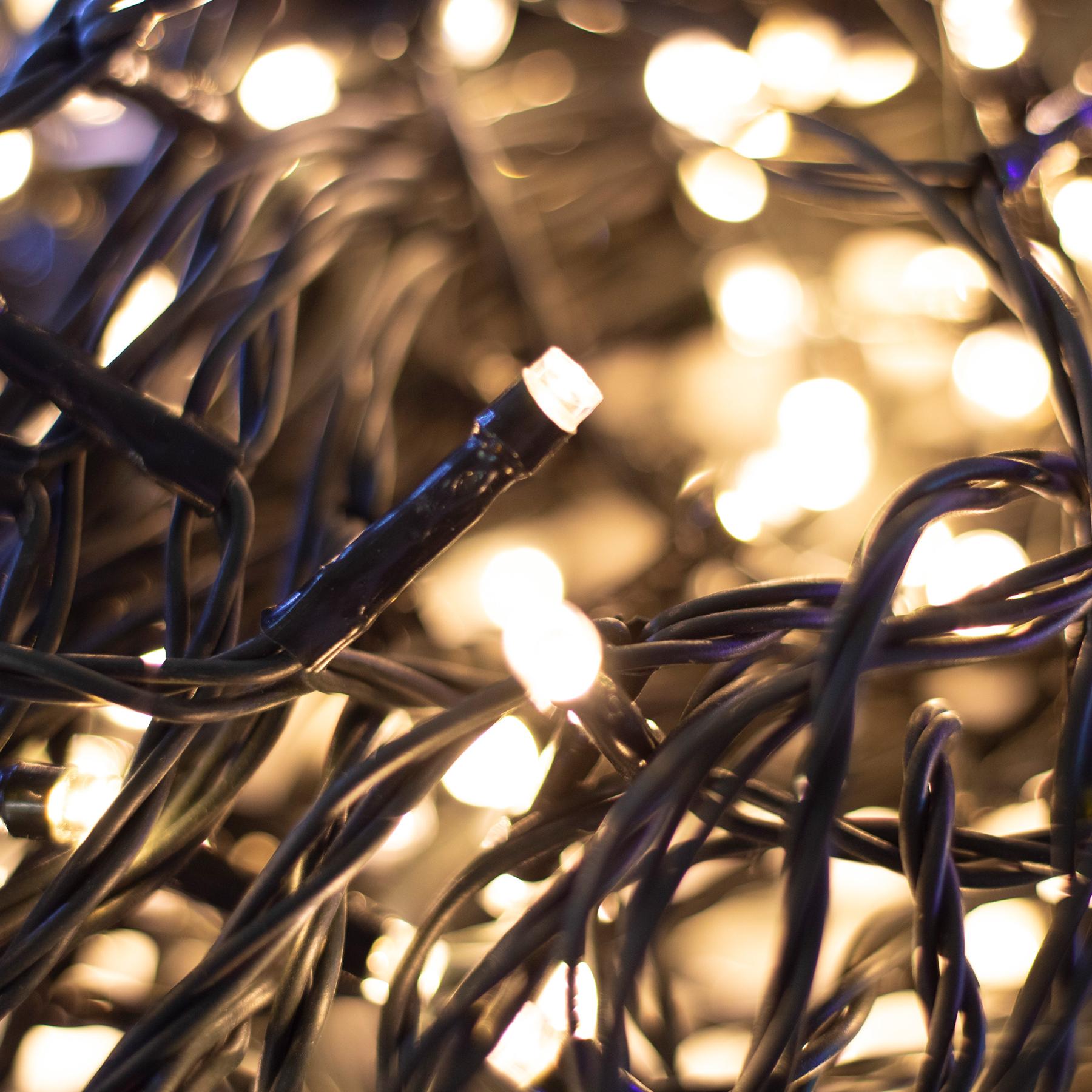 19343 Home LED248WW LED fényfüzér, 240db melegfehér LED, 23,9m hosszúságú, 8 program időzítővel, zöld vezeték, adapteres tápellátás, kül- és beltéri kivitel - Image 1