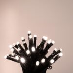 Home LED248WW LED fényfüzér, 240db melegfehér LED, 23,9m hosszúságú, 8 program időzítővel, zöld vezeték, adapteres tápellátás, kül- és beltéri kivitel - Image 3