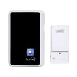 Home DBK1010AC vezeték nélküli csengő, elem nélküli, 100m hatótáv, 20 dallam, 3-fokozatú hangerő, kék LED, kinetikus nyomógomb, 230V-os tápellátás - Image 2