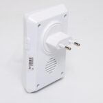 Home DBK1010AC vezeték nélküli csengő, elem nélküli, 100m hatótáv, 20 dallam, 3-fokozatú hangerő, kék LED, kinetikus nyomógomb, 230V-os tápellátás - Image 3