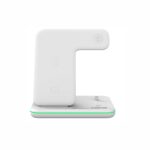 CANYON CNS-WCS302W 3in1 vezeték nélküli töltő, Qi szabvány, micro USB / lightning töltőport, fehér